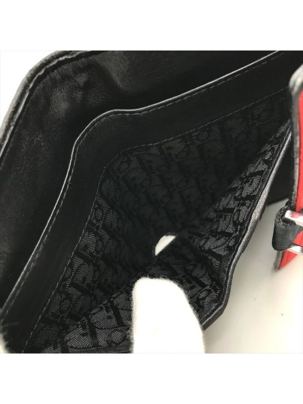 Dior Hardcore Trifold Canvas Leather Compact Wallet - Picture 9 of 10